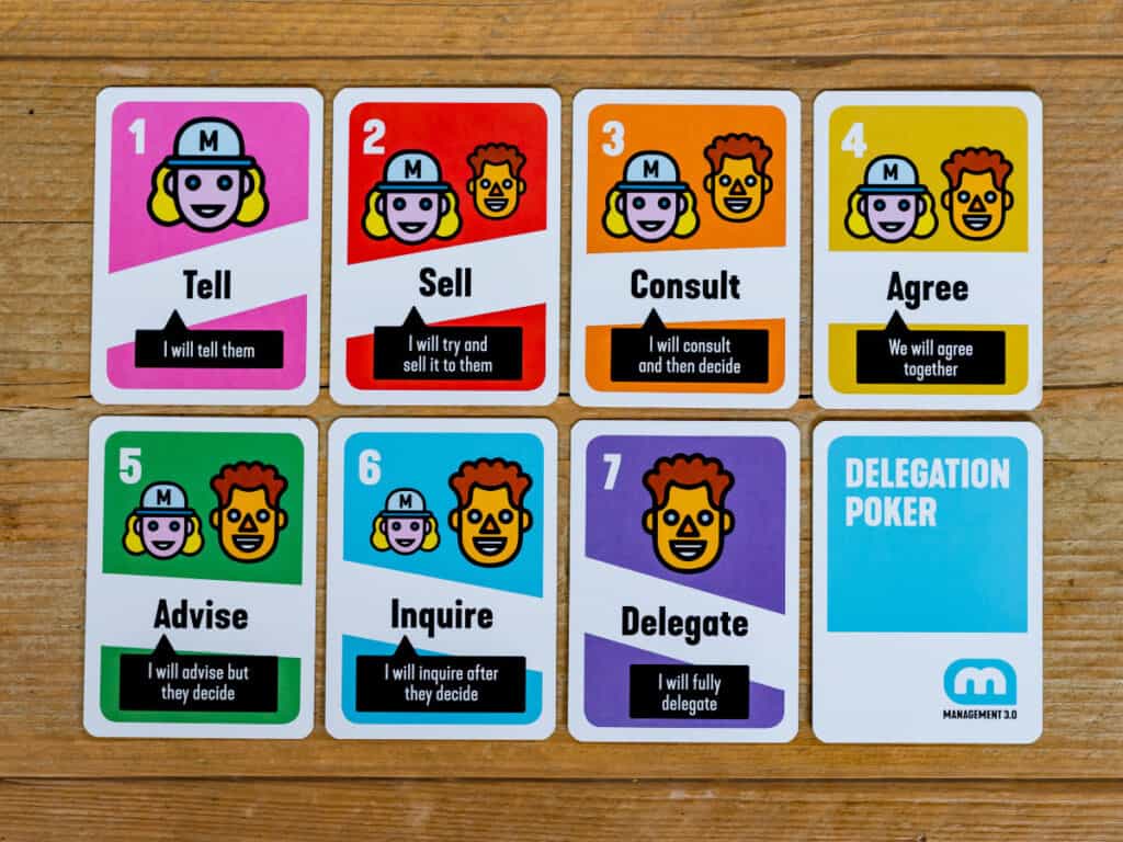 Delegation Poker Card Deck